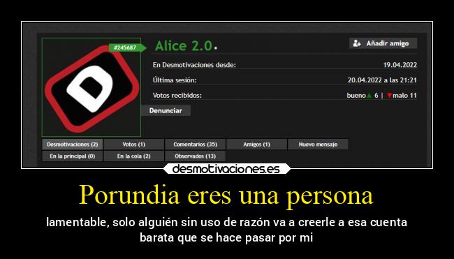 Porundia eres una persona - 