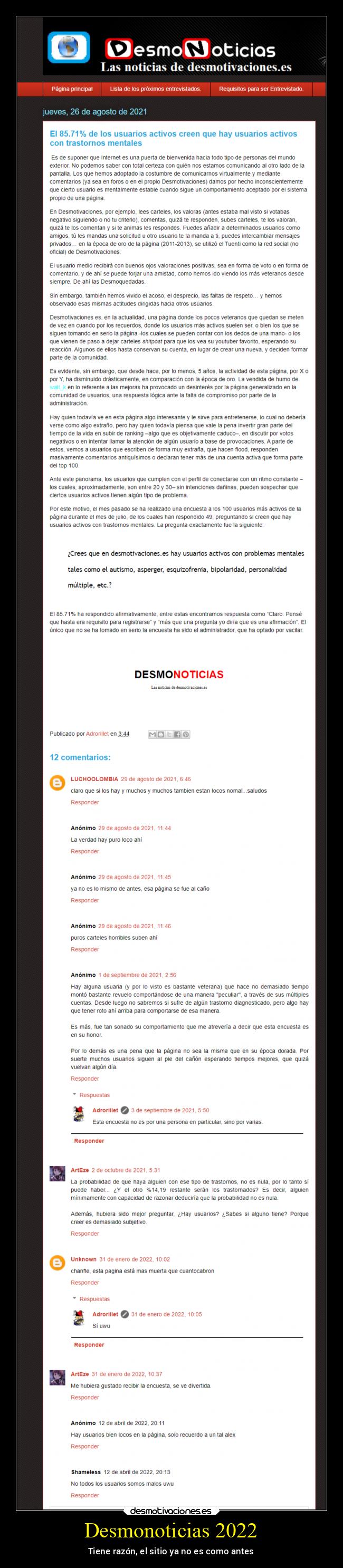 Desmonoticias 2022 - 