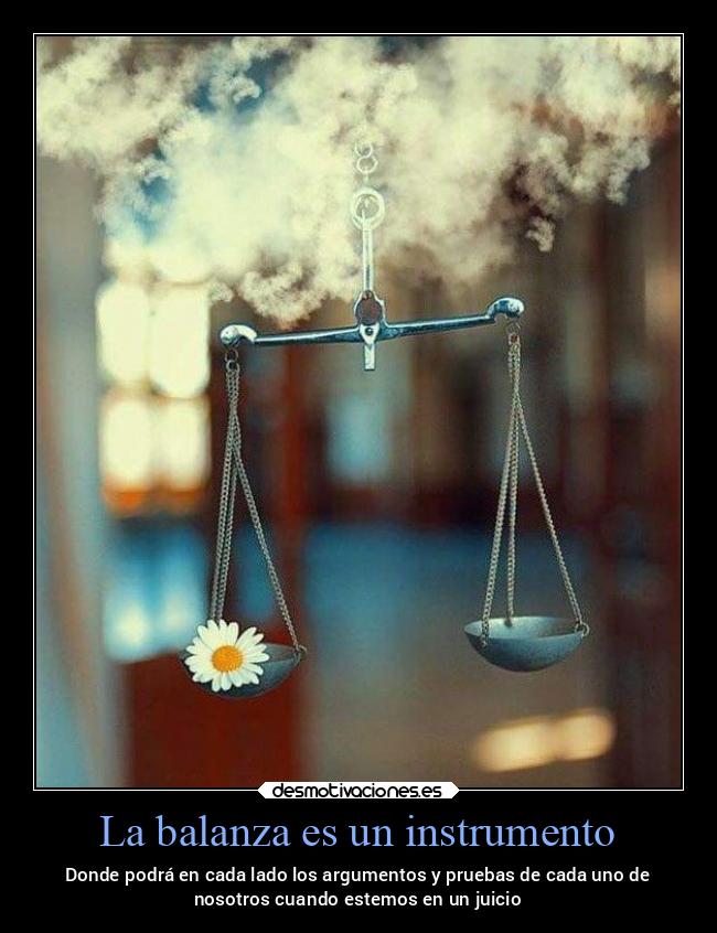 La balanza es un instrumento - 