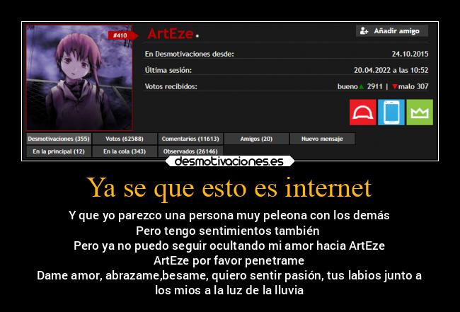 Ya se que esto es internet - 