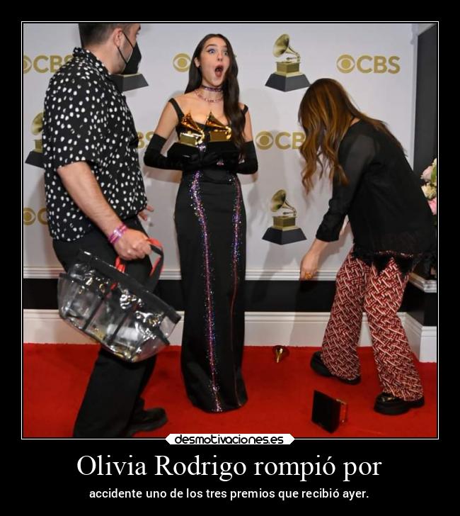 carteles musica oliviarodrigo grammys2022 desmotivaciones