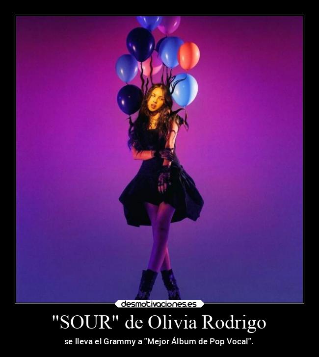 SOUR de Olivia Rodrigo - se lleva el Grammy a Mejor Álbum de Pop Vocal.