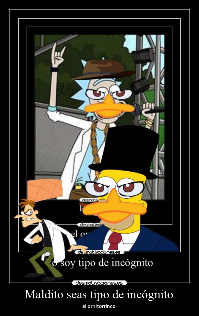 Maldito seas tipo de incógnito - 