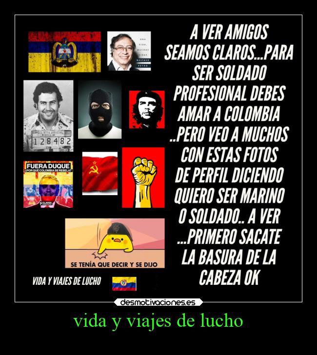 vida y viajes de lucho -