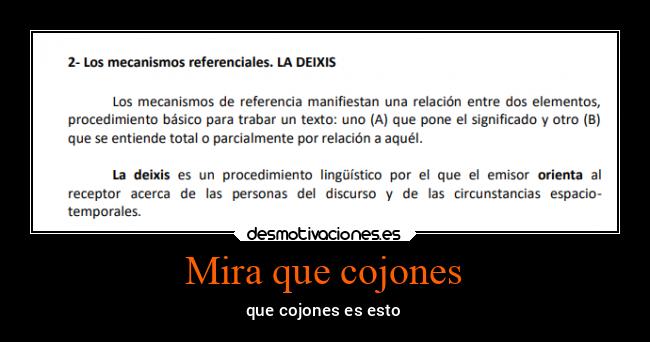 Mira que cojones - 