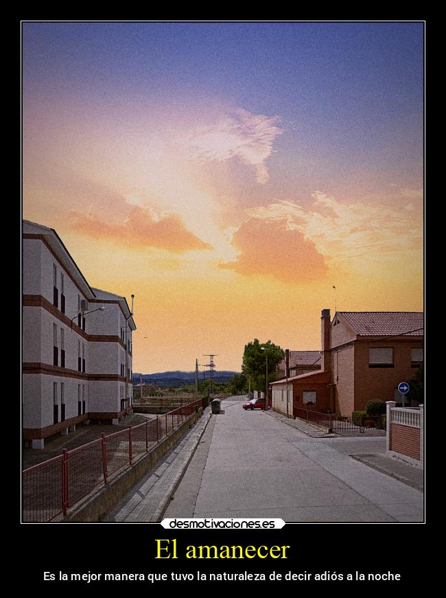 El amanecer - 