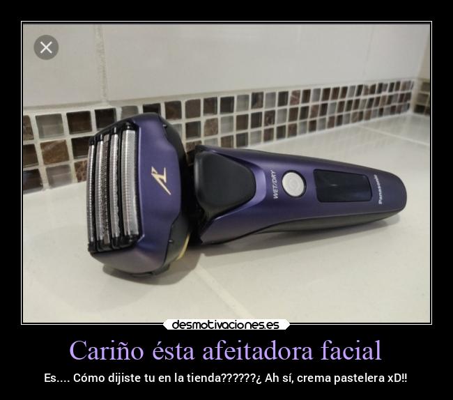 Cariño ésta afeitadora facial - 