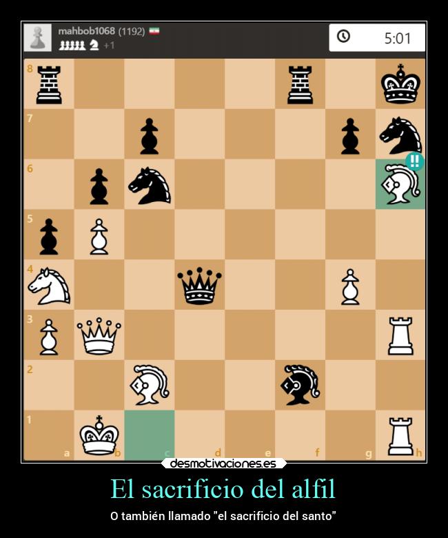 El sacrificio del alfil - 