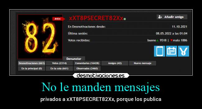 No le manden mensajes - 