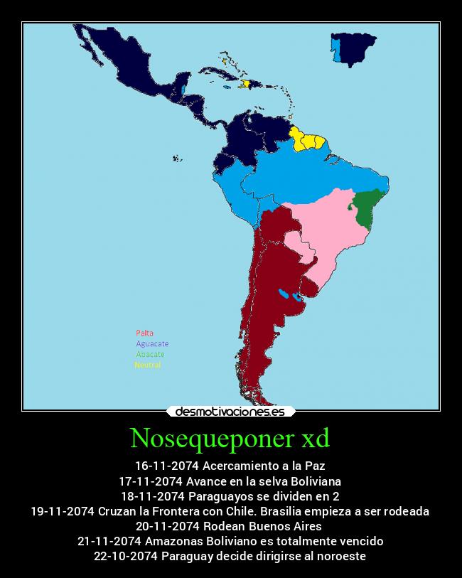 carteles chiste memes guerra mexico argentina brasil panama aguacate desmotivaciones