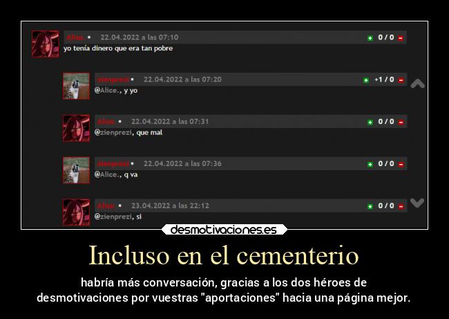 Incluso en el cementerio - 