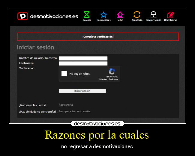 Razones por la cuales - 