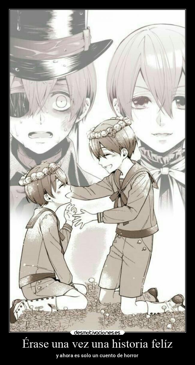 carteles historia arte anime familia phantomhive kuroshitsuji angelphantomhive dulcesitophantomhive condes desmotivaciones