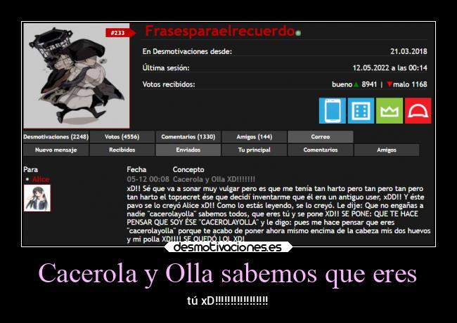 carteles tonto topsecret82 rideitrideittouchmysoul rideitrideitletmefeelyou cacerolayollaxdxd desmotivaciones