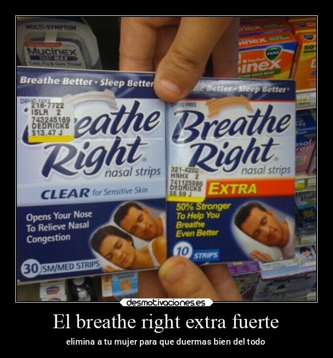 El breathe right extra fuerte - elimina a tu mujer para que duermas bien del todo