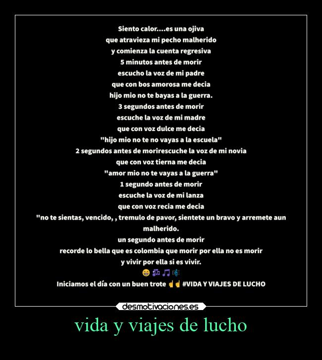 vida y viajes de lucho -