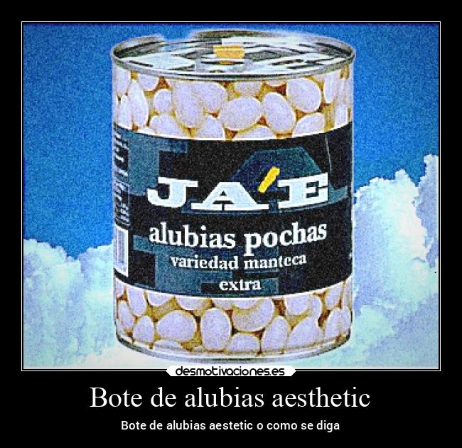 Bote de alubias aesthetic - 