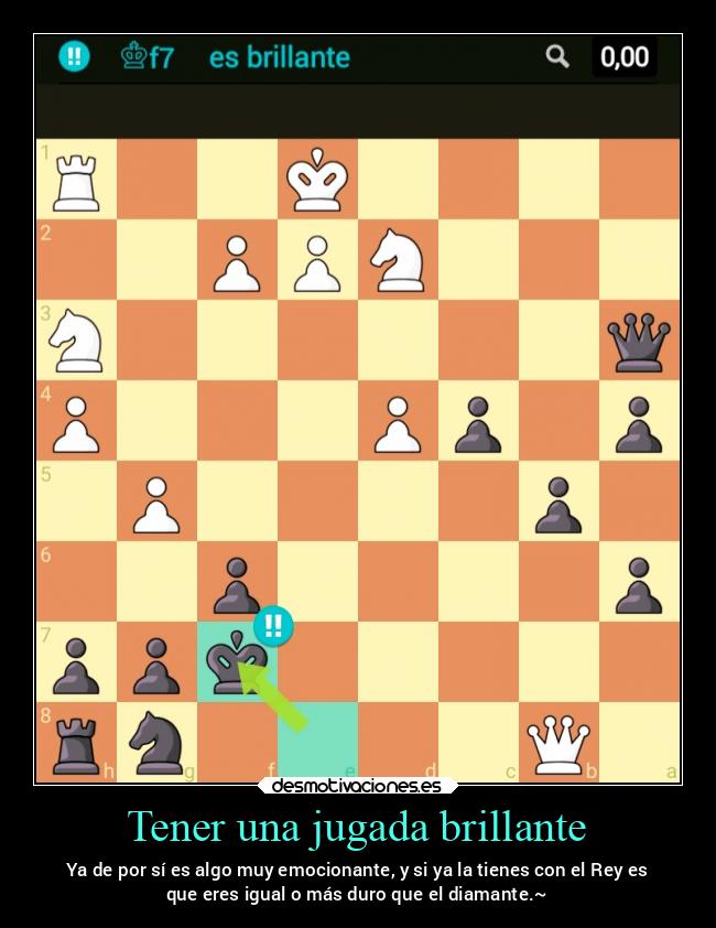 Tener una jugada brillante - 