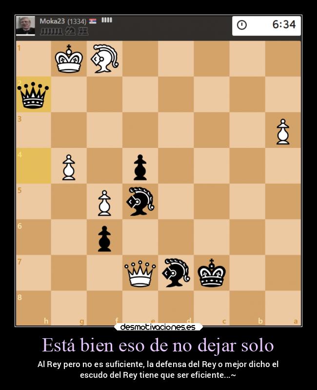 Está bien eso de no dejar solo - 