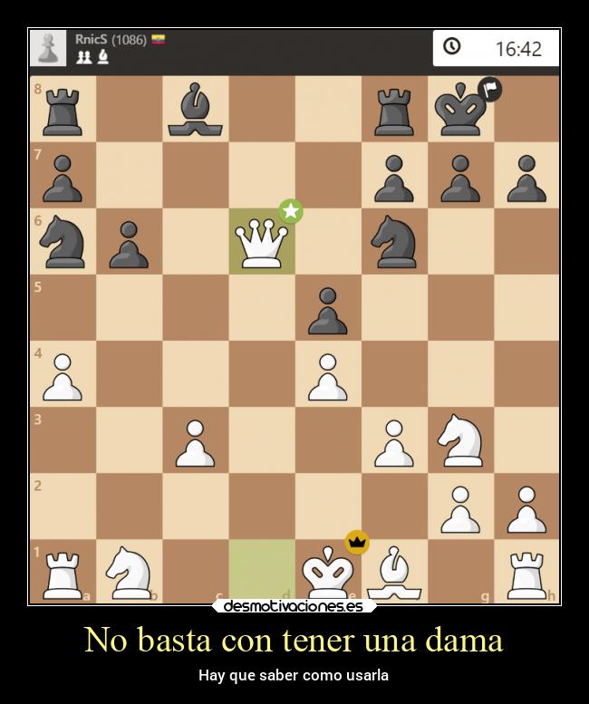 No basta con tener una dama - 