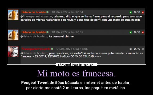 Mi moto es francesa. - 