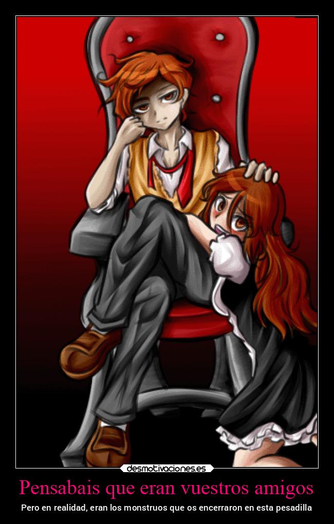 carteles amigos enemigo dangan ronpa fanganronpa falsoamigo traicion villanos asesinos spoiler desmotivaciones