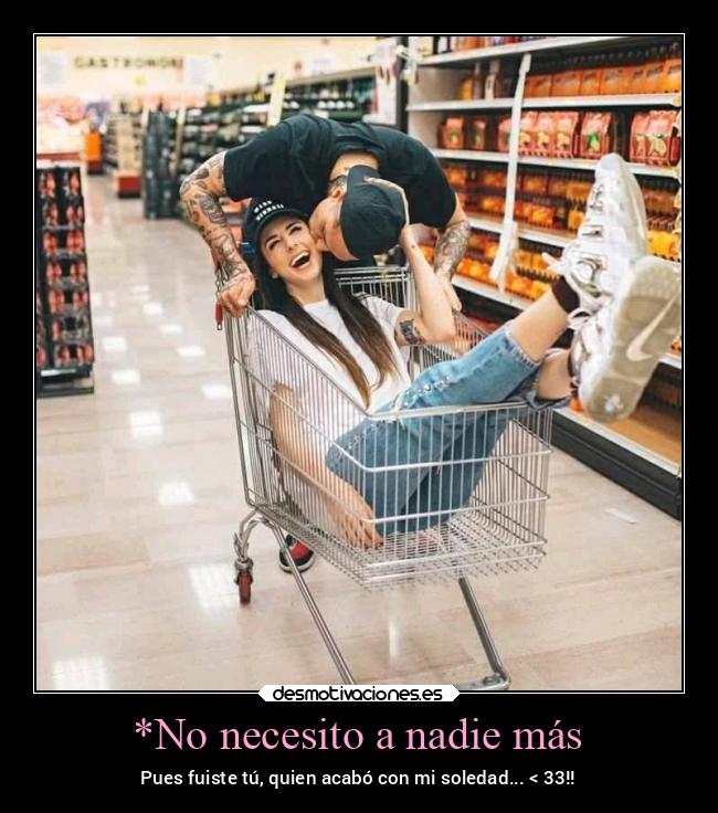 *No necesito a nadie más - 
