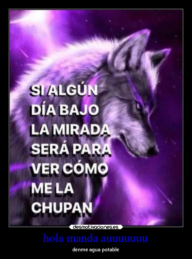 hola manda auuuuuuu -