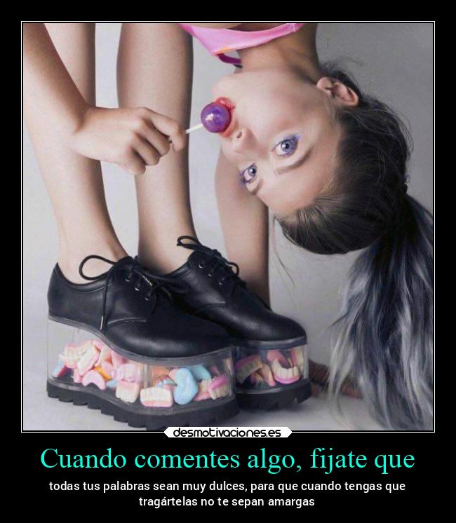 Cuando comentes algo, fijate que - 