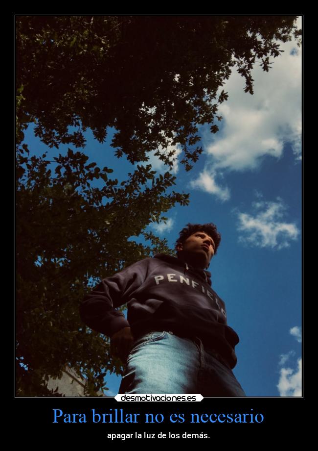 Para brillar no es necesario -