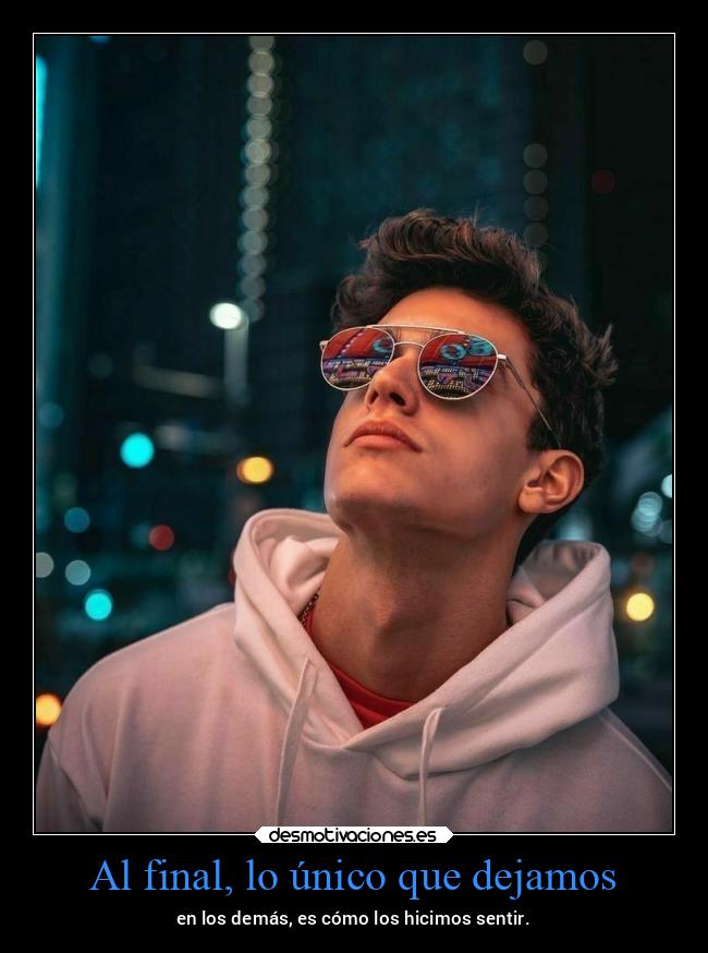 Al final, lo único que dejamos -
