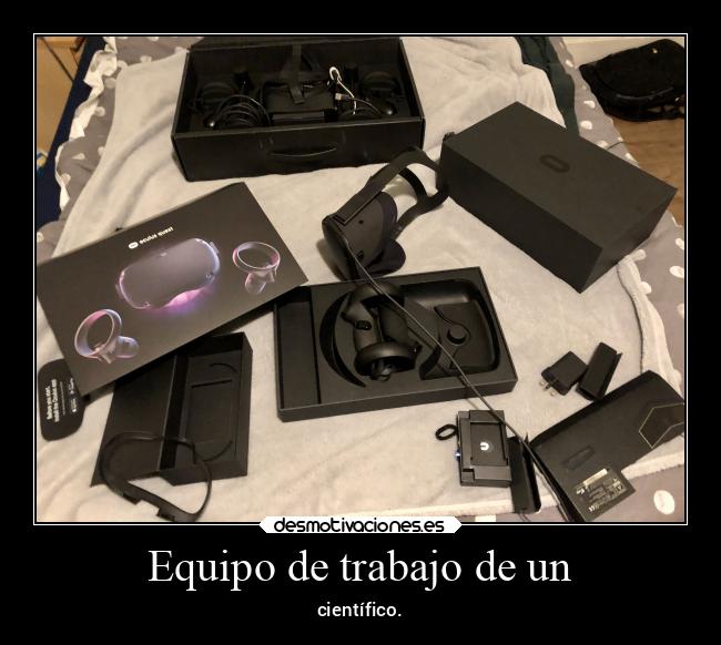 Equipo de trabajo de un - científico.