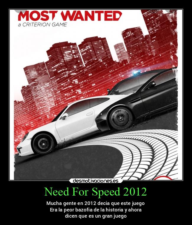 Need For Speed 2012 -