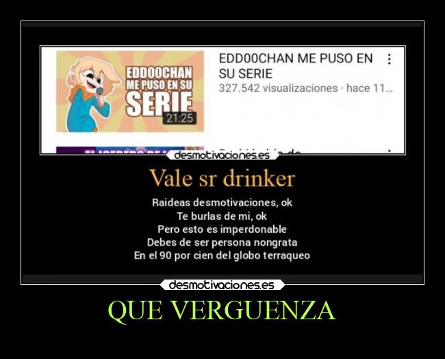 QUE VERGUENZA -