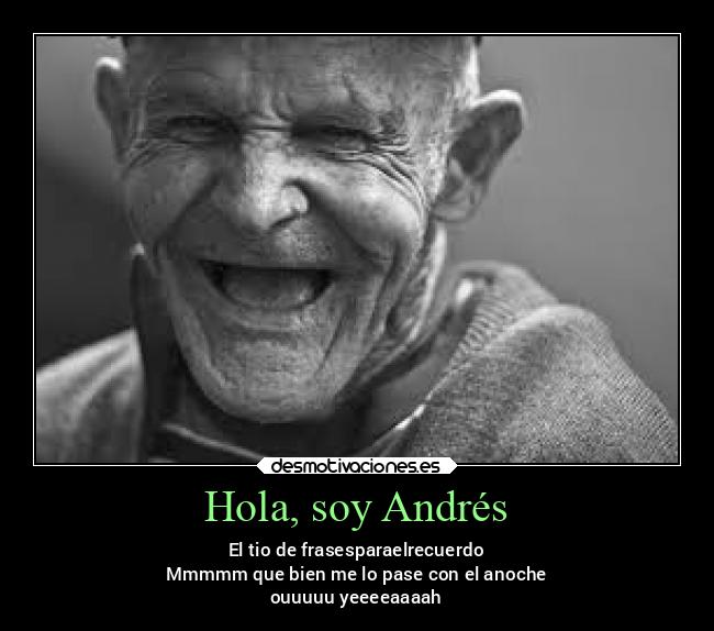 Hola, soy Andrés - 