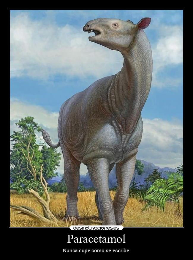 Paracetamol - Nunca supe cómo se escribe
