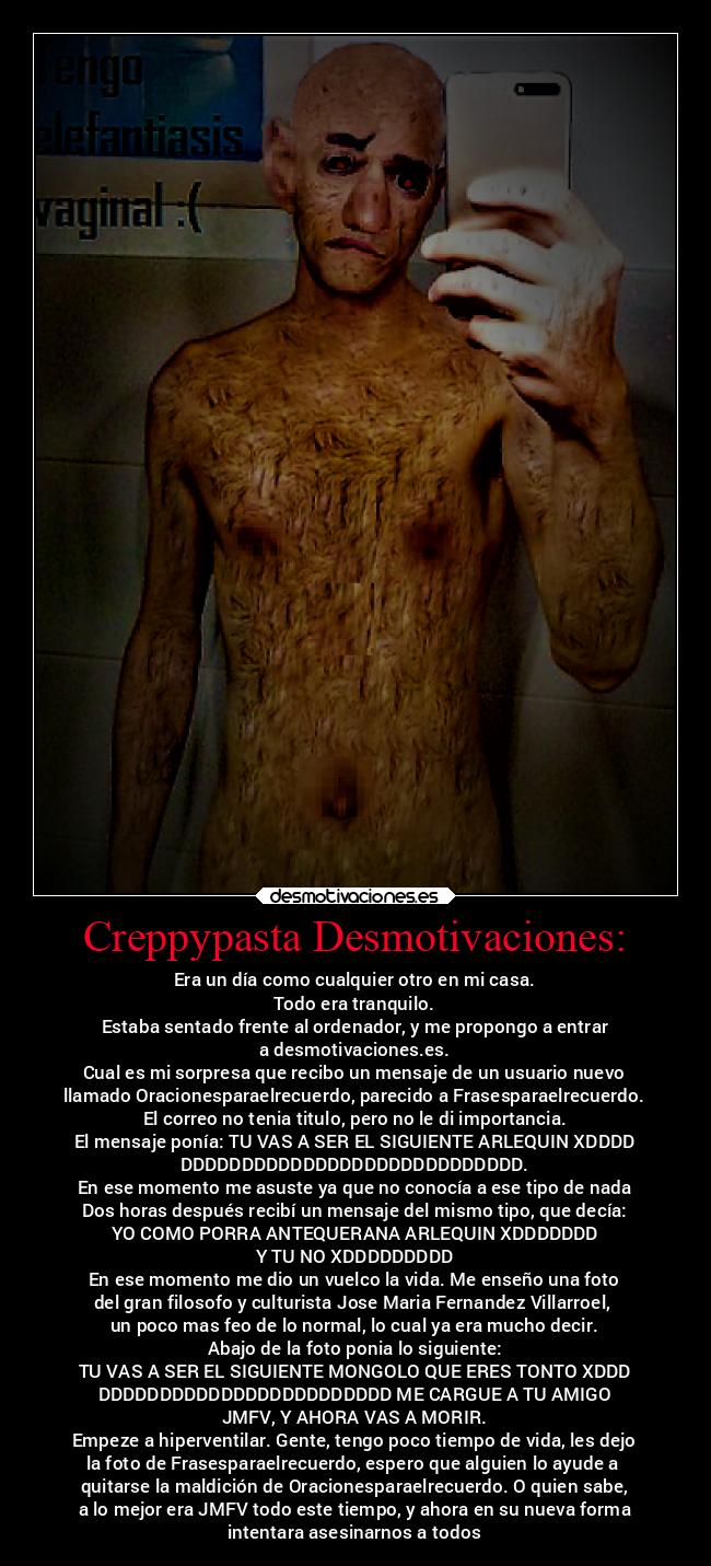 Creppypasta Desmotivaciones: - 