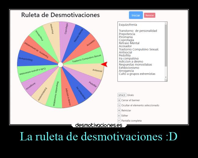 La ruleta de desmotivaciones :D - 