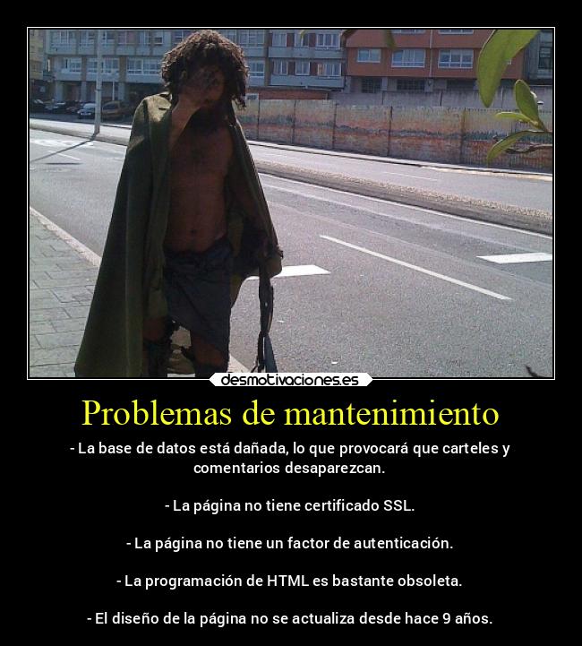 Problemas de mantenimiento - 