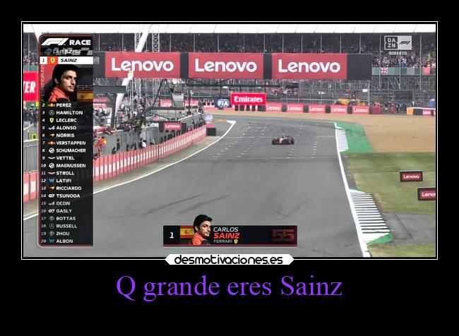 Q grande eres Sainz - 