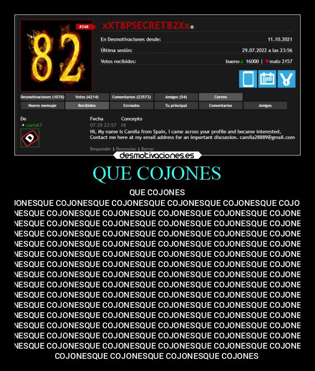 QUE COJONES - 