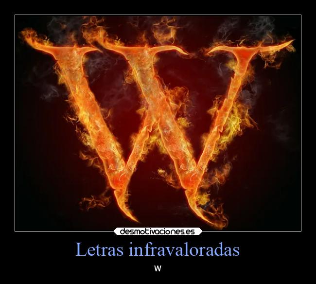 Letras infravaloradas - 