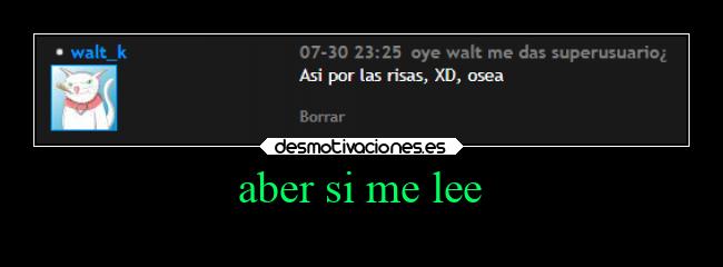 aber si me lee - 
