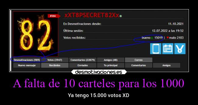 A falta de 10 carteles para los 1000 - 