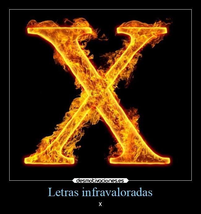 Letras infravaloradas -