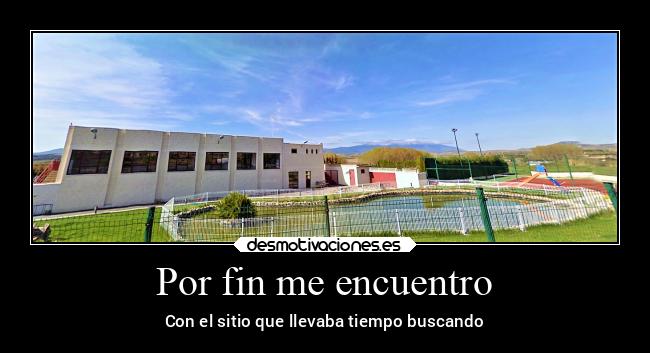 Por fin me encuentro -