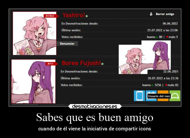 Sabes que es buen amigo -