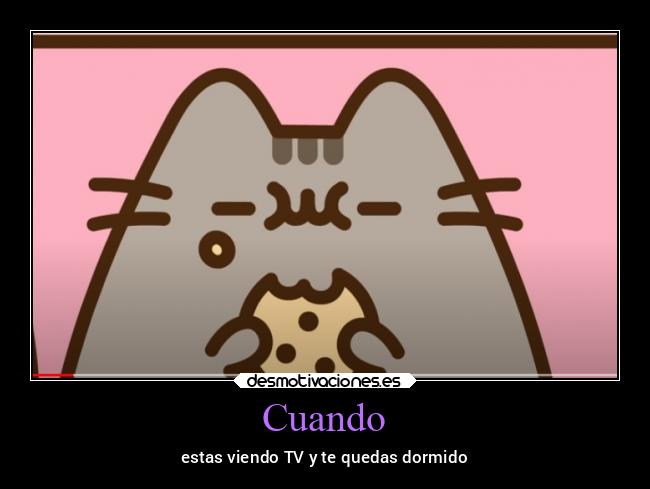 Cuando - estas viendo TV y te quedas dormido