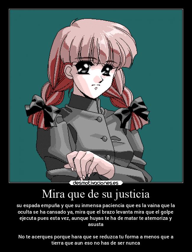 Mira que de su justicia - 