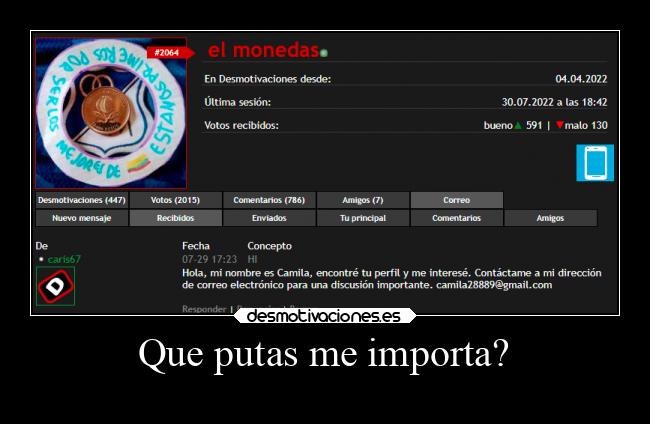 Que putas me importa? - 